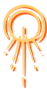 un simbolo que representa al sol naciente